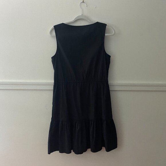Theory Black Cotton Sleeveless Shift Dress Size‎ Small - Picture 6 of 6